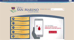 Desktop Screenshot of cityofsanmarino.org